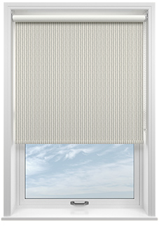 Emily Bond Oscar Stripe, Pebble - Roller Blind